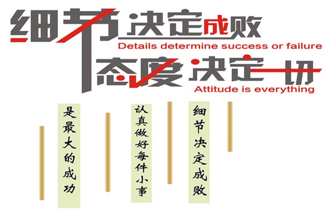 態(tài)度決定一切，細(xì)節(jié)決定成敗